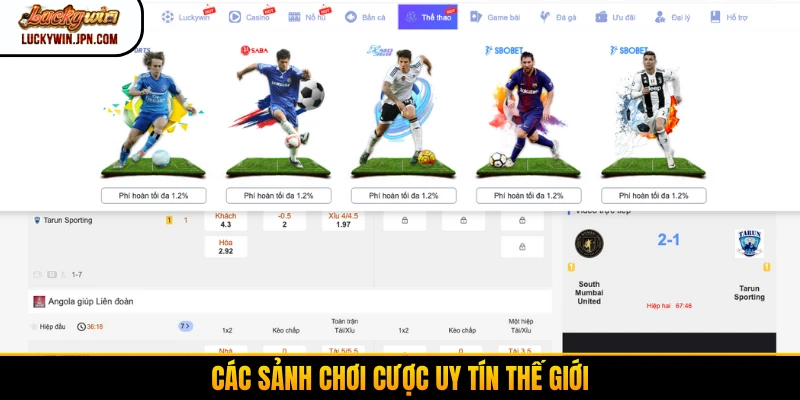 Các sảnh chơi cược uy tín thế giới